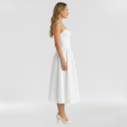Aurelia Floral Corset Midi Dress