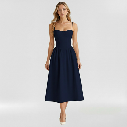 Aurelia Floral Corset Midi Dress
