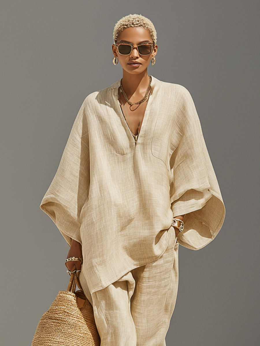 Isla Textured Asymmetric Matching Set