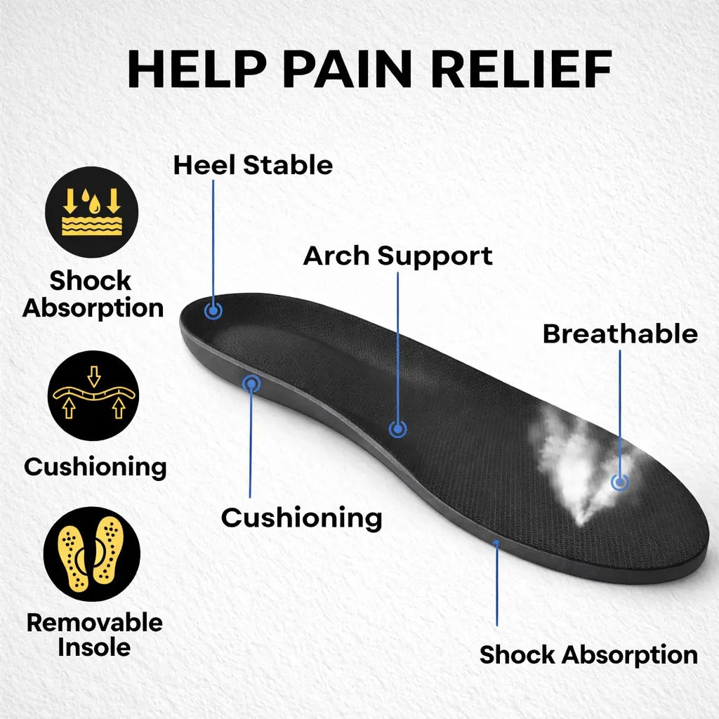Men's Orthopedic Athletic Sneakers with Supportive Sole