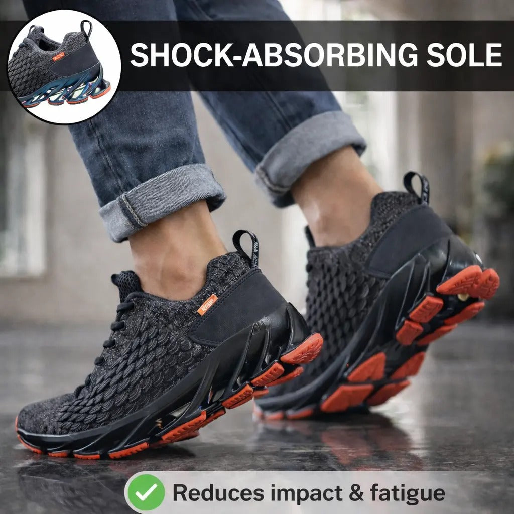 Men's Orthopedic Athletic Sneakers with Supportive Sole
