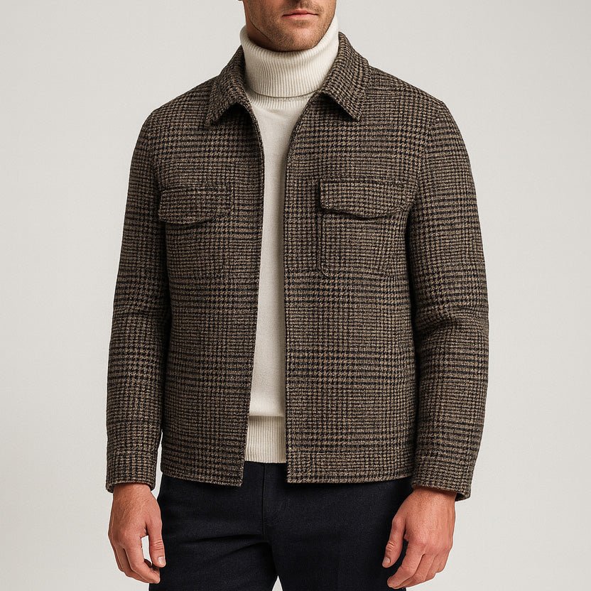 Mason Plaid Short Coat - Marcus Rhode