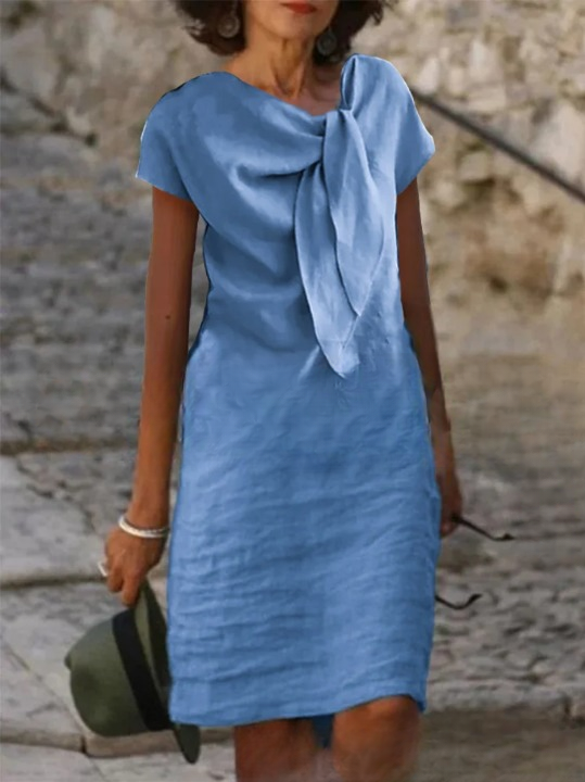 Bianca Linen Blend Mini Dress