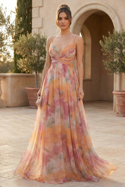 Dahlia Floral Summer Maxi Dress