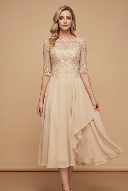 Mila High-Waist Midi Dress