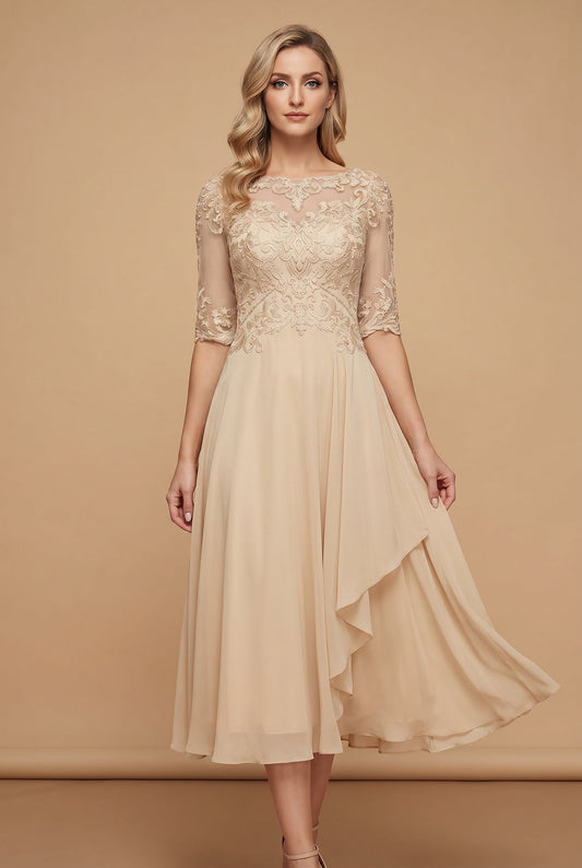Mila High-Waist Midi Dress