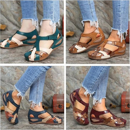Renaro Relaxed Cutout Comfort Sandals